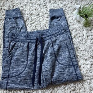 Grey & blue comfortable leggings, joggers, sweatpants, Danskin joggers